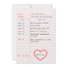 Histoire d'amour Date limite Carte de bibliothèque