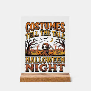 Histoire de costume d'Halloween Typographie de cim