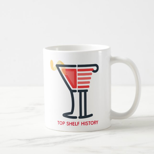 Histoire du plateau supérieur - Mug de café (Droite)