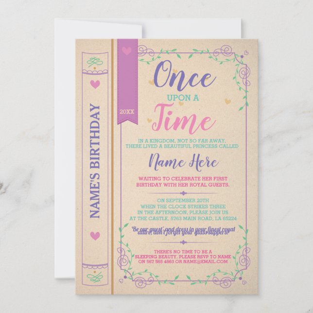 Histoire D'Une Fois Réservé Aux Invitations D'Anni (Devant)