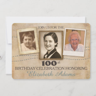 Histoires antiques Trois photos Invitation d'ann