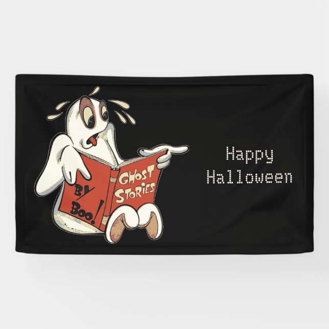 Histoires de fantômes Bannière d'Halloween (Horizontal)