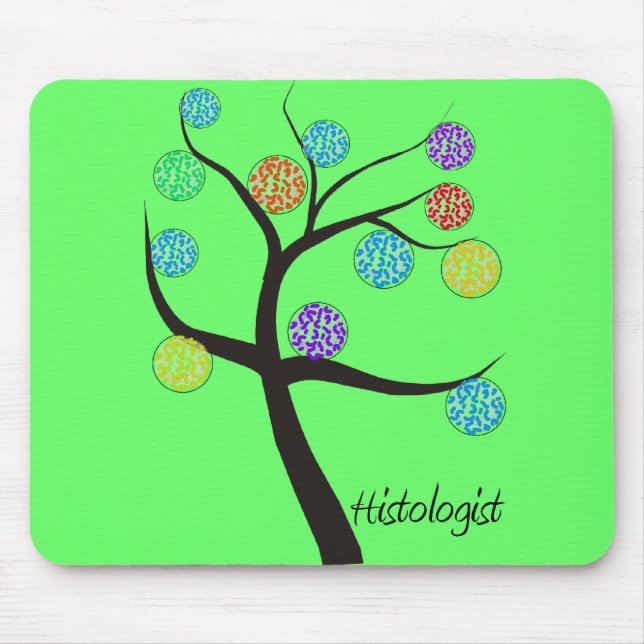 Histologist-Baum-Entwurfs-mikroskopisches Mousepad (Vorne)