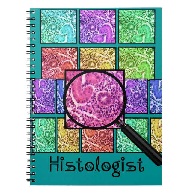 Histologist-Geschenke vergrößerter Zellen-Entwurf Notizblock (Vorderseite)