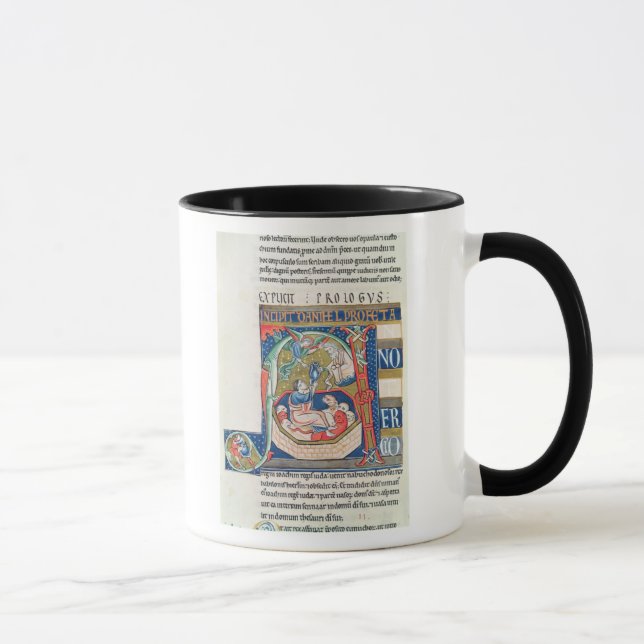 Historiated Initiale "A" Daniel darstellend Tasse (Rechts)