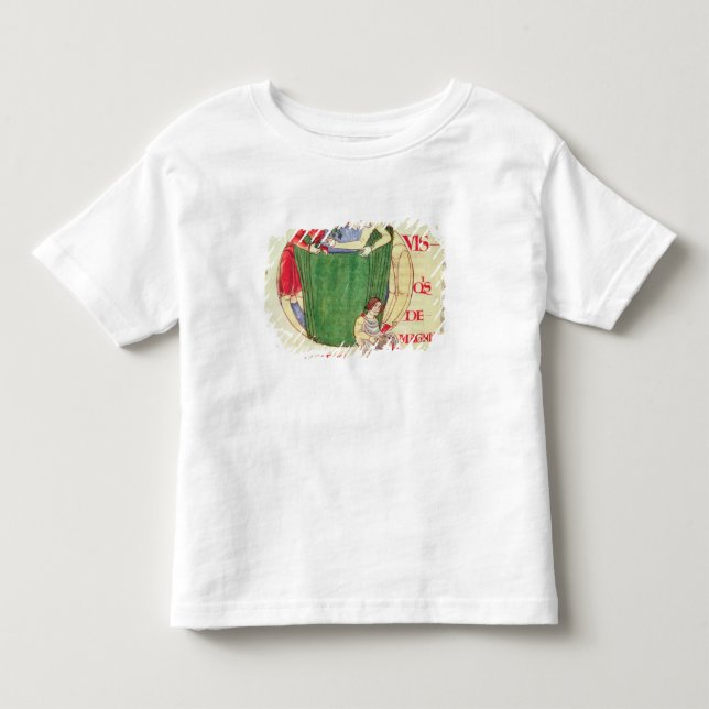 Historiated Initiale "Q" Textilkaufmänner Kleinkind T-shirt (Vorderseite)