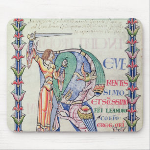 Historiated Initiale 'R Mousepad