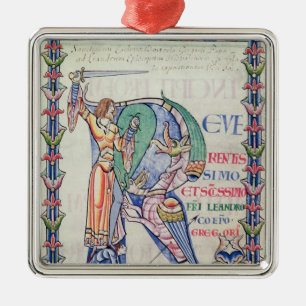 Historiated Initiale 'R Ornament Aus Metall