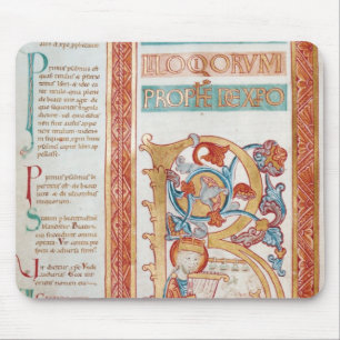 Historiated zeichnen "B ab", das König David Mousepad
