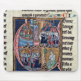 Historiated zeichnen "C ab", das Konrad III Mousepad