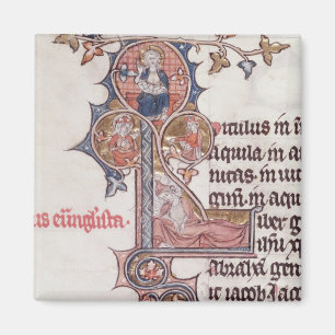 Historiated zeichnen "L" Baum von darstellend ab Magnet