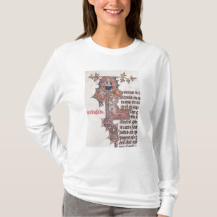 Historiated zeichnen "L" Baum von darstellend ab T-Shirt