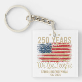 Historic 250 Years USA – We the People & Gold  Schlüsselanhänger
