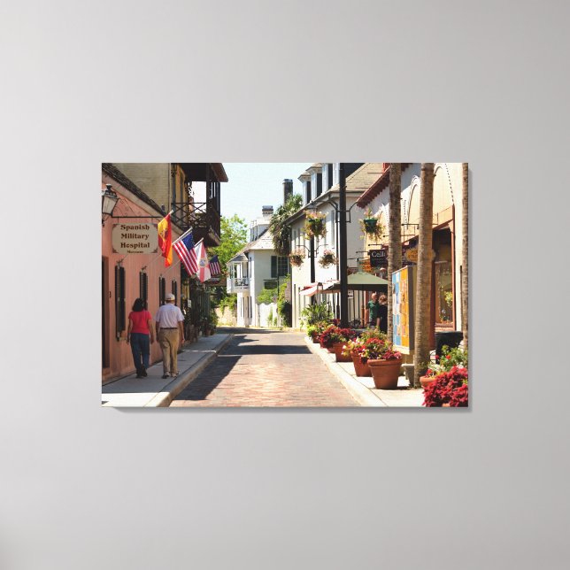Historic Aviles Street Leinwanddruck (Vorderseite)