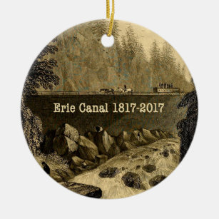 Historic Erie Canal Bicentennial Years Keramik Ornament