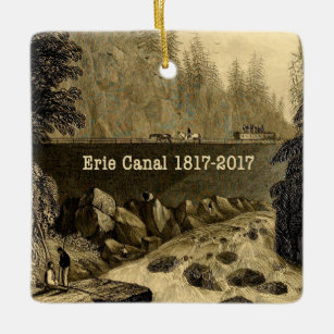 Historic Erie Canal Bicentennial Years Keramikornament