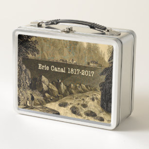 Historic Erie Canal Bicentennial Years Metall Brotdose