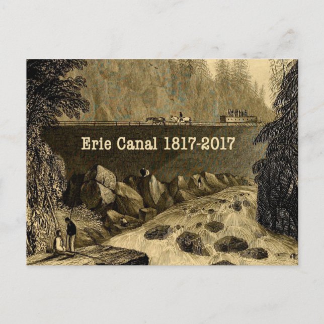 Historic Erie Canal Bicentennial Years Postkarte (Vorderseite)