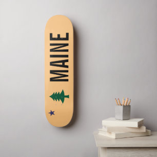 Historic Flag of Maine (1901–1909) Skateboard