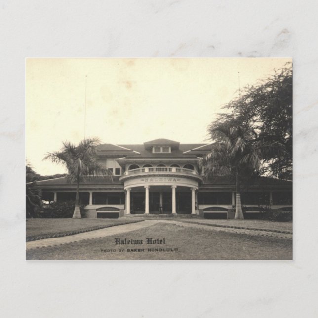 Historic Haleiwa Hotel Postcard, Oahu, Hawaii Postkarte (Vorderseite)