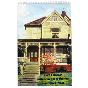 Historic Homes, Houston & Galveston, Calendrier 20