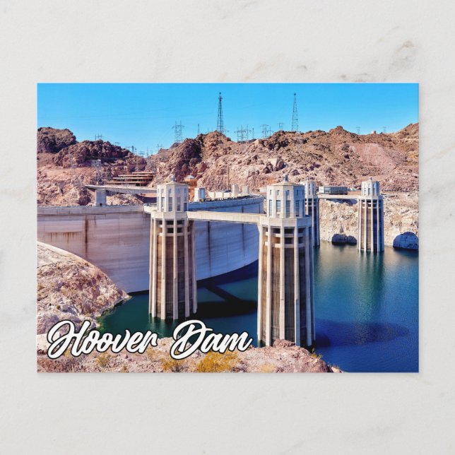 Historic Hoover Dam, Nevada, USA Postkarte (Vorderseite)