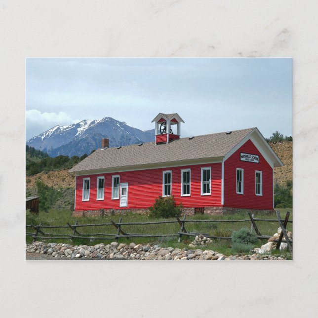 Historic Maysville School, Colorado Postkarte (Vorderseite)