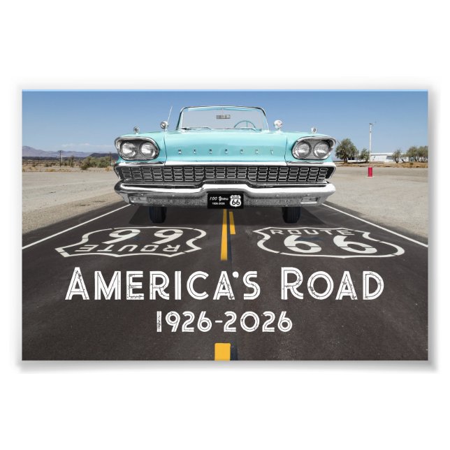 Historic Route 66 Centennial Fotodruck (Vorne)