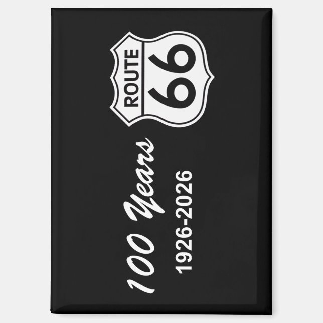 Historic Route 66 Centennial Magnet (Vorderseite)