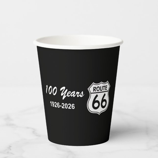 Historic Route 66 Centennial Pappbecher (Vorderseite)