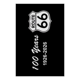 Historic Route 66 Centennial Poster