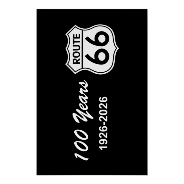 Historic Route 66 Centennial Poster (Vorderseite)