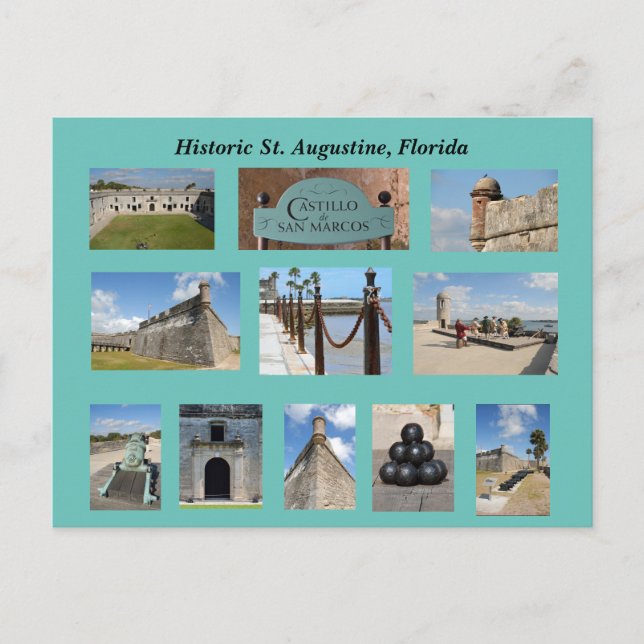 Historic St. Augustine, Florida Postkarte (Vorderseite)