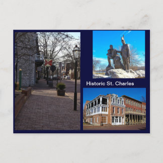 Historic St. Charles Postkarte