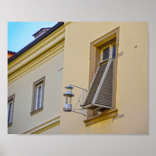 Historic Weather Station, Prag, Tschechische Repub Poster