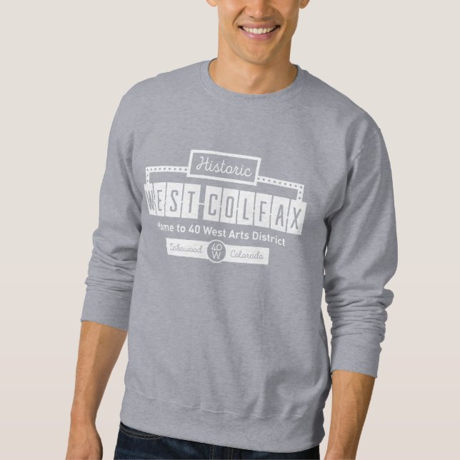 Historic West Colfax Unisex Crew Sweatshirt (Devant)