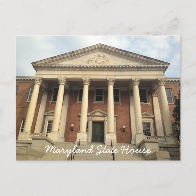 Historical Downtown Annapolis Maryland Postkarte (Vorderseite)