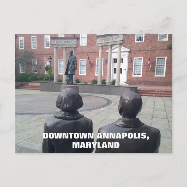 Historical Downtown Annapolis Maryland Postkarte (Vorderseite)