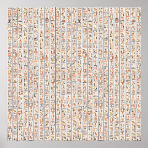 Historie alter Schriftzeichen Poster