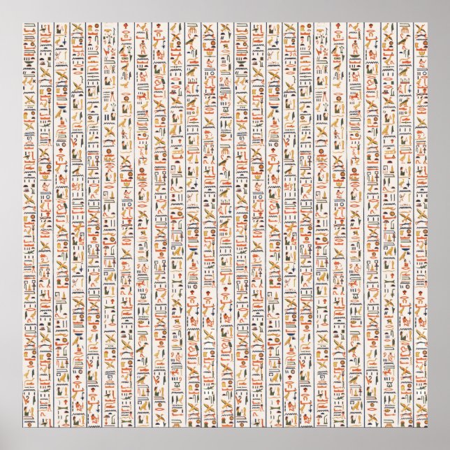 Historie uralter Schriftzeichen Poster (Vorne)