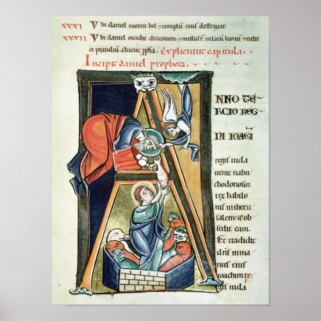 Historiiertes "A" mit Daniel Poster (Vorne)