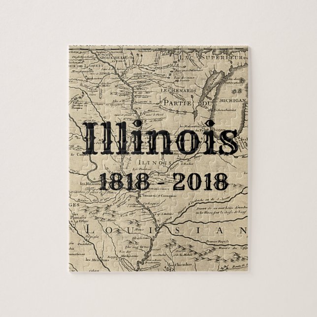 Historisch Illinois Bicentennial (Vertikal)