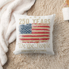 Historische 250 Jahre USA – Wir, das Volk & Gold Kissen
