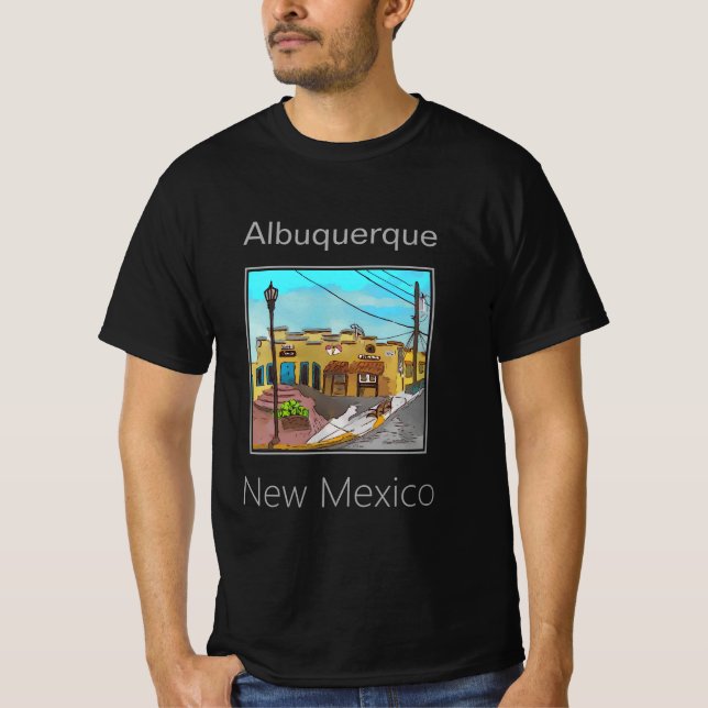 Historische Altstadt, Albuquerque, New Mexico T-Shirt (Vorderseite)