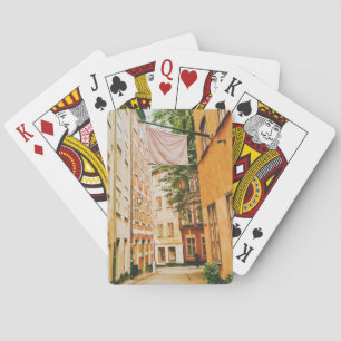 Historische Altstadt, Gamla Stan, Stockholm, Schwe Spielkarten