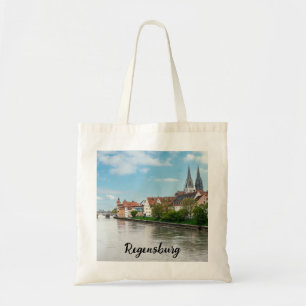 Historische Altstadt von Regensburg, Deutschland Tragetasche
