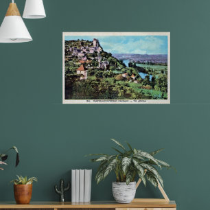 Historische Ansicht von Castelnaud-la-Chapelle, Fr Poster