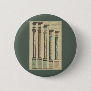 Historische Architektur, die 5 Architektur-Ordnung Button
