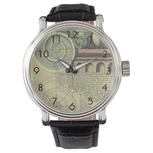 Historische Architektur; Kapitellvolute von Vignol Armbanduhr