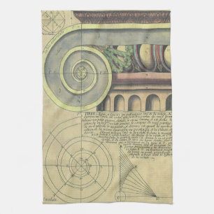 Historische Architektur; Kapitellvolute von Vignol Handtuch